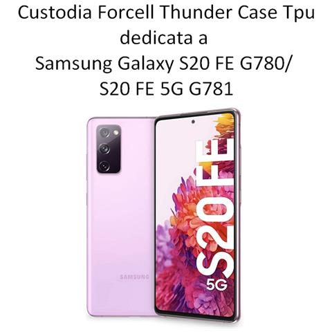 Thunder Custodia Tpu Silicone Cover Case Per Samsung Galaxy S20 Fe G780 - 5g G781 Black - Foto 2