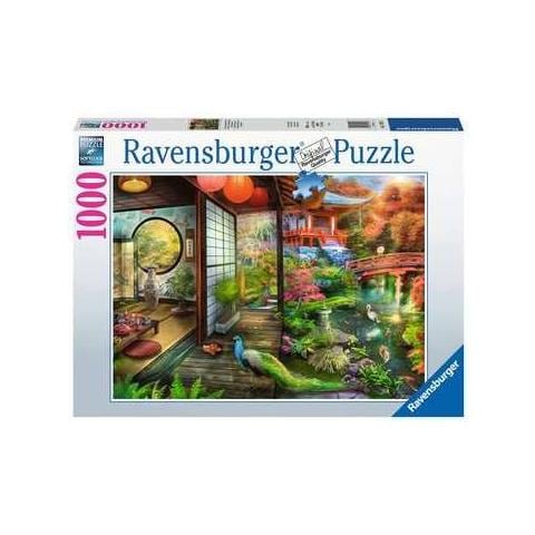 Kyoto Japanese Garden Teahouse Puzzle 1000 Pz Edifici - Foto 1