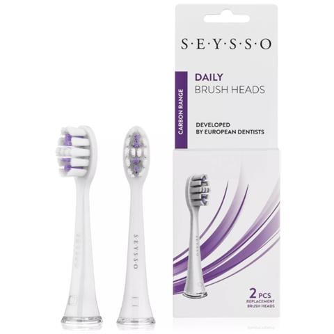 Carbon Range Daily Brush Heads White 2pcs - Foto 1