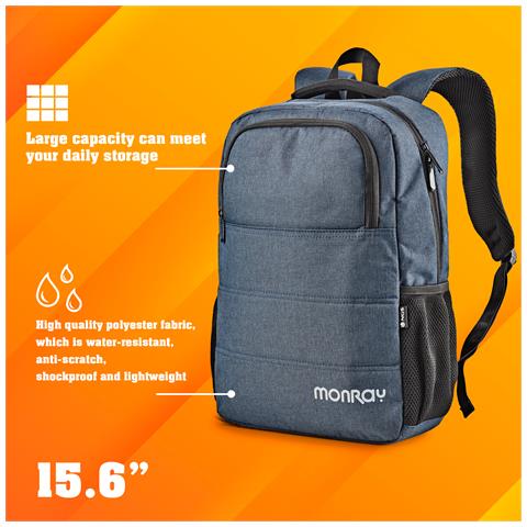 SACKS CHARTER zaino Zaino casual Blu Poliestere - Foto 5