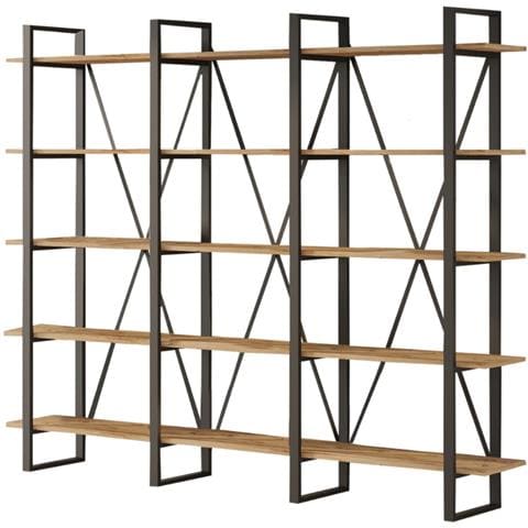 Scaffalatura In Legno E Metallo Astoria - Foto 1