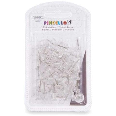 Puntine Trasparente Metallo Plastica (24 Unità) - Foto 2