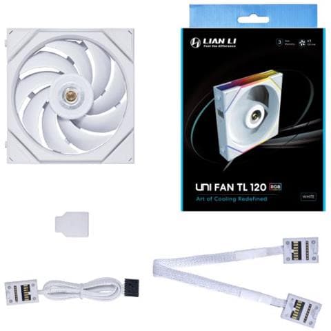 12TL1W sistema di raffreddamento per computer Case per computer Ventilatore 12 cm Bianco 1 pz - Foto 1