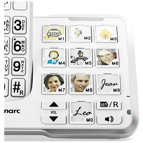 Telefono Cordless Amplidect 595 Photo Con Tasti Foto E Segreteria, Bianco - Foto 5