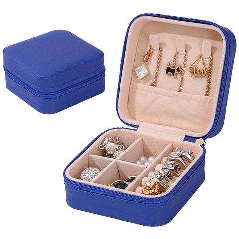 Piccola Scatola Organizer Per Gioielli Da Viaggio Blue - Foto 1