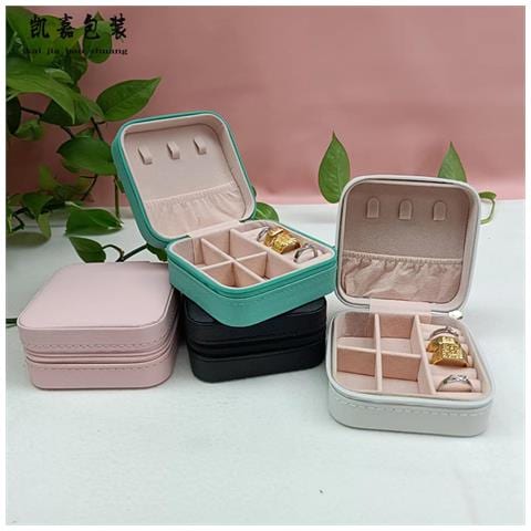 Piccola Scatola Organizer Per Gioielli Da Viaggio Blue - Foto 2