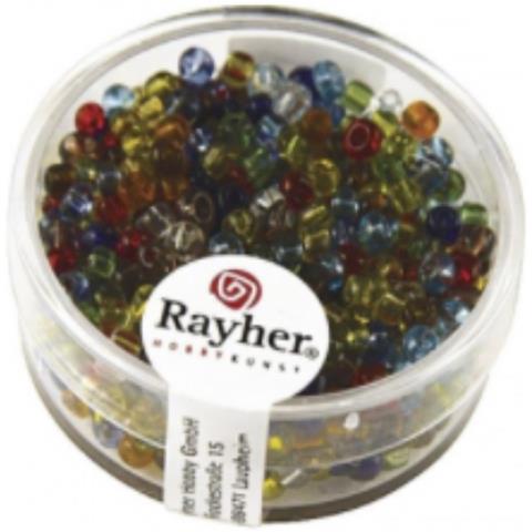 17 Grammi - Perline Rotonde In Vetro Trasparente Ø2,6mm - Colori Assortiti - Foto 1