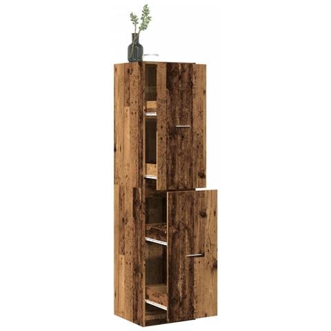 Armadietto Da Farmacia Legno Vecchio 40x41x174,5 Cm Truciolato - Foto 1