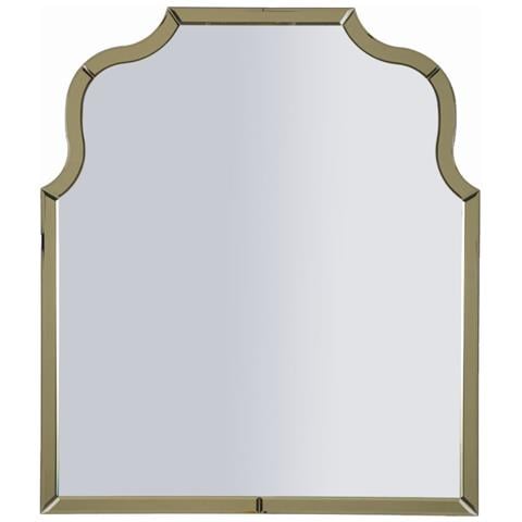Specchio Con Cornice Classico 1 - Oro - Mdf - 100x85x1 Cm - Foto 1