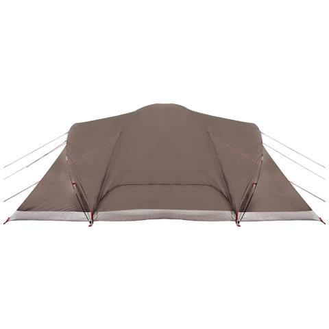 Tenda da Campeggio a Cupola per 6 Persone Marrone Impermeabile - Foto 8