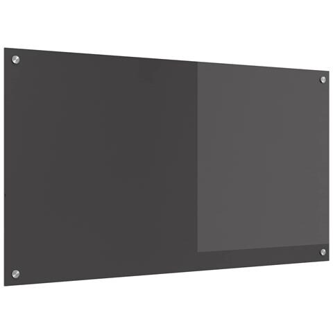 Schienale da cucina  grigio scuro 110x60x0,6 cm in vetro temperato - Foto 1