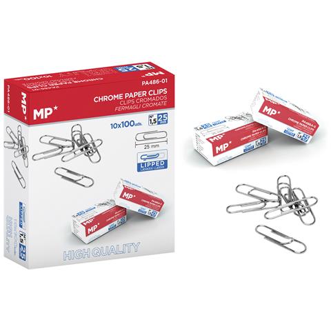 Clip Cromati 25 Mm Confezione 100 Uds. X 10 - Foto 1