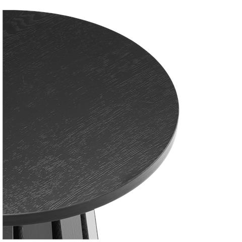 Liv Tavolino Rotondo In Stile Scandinavo Nero - Foto 7