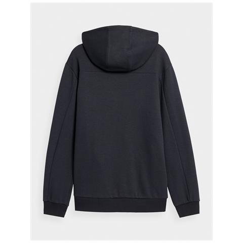 4f Felpa Da Uomo Con Cappuccio E Zip, Nera, Confortevole, Taglia S - Foto 4