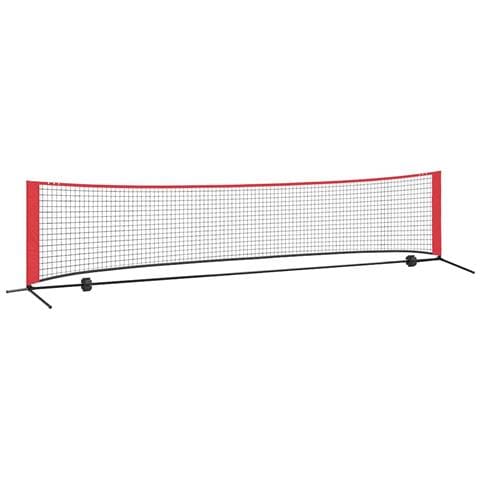 Rete da tennis Manuale Nero e rosso 396 x 92 x 87 cm Poliestere - Foto 1