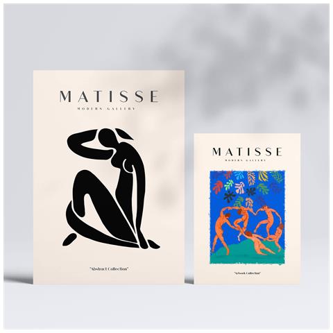 Set Di 6 Stampe Dipinti Astratti Di Picasso E Matisse, Stampe Del Fauvismo E Del Surrealismo Per L'interior Design A3 & A4 Senza Cornice - Foto 2