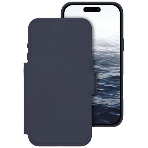 Custodia A Portafoglio Con Funzione Supporto Per Iphone 17 Pro Max Materiale Icon, Blu Marina - Foto 2