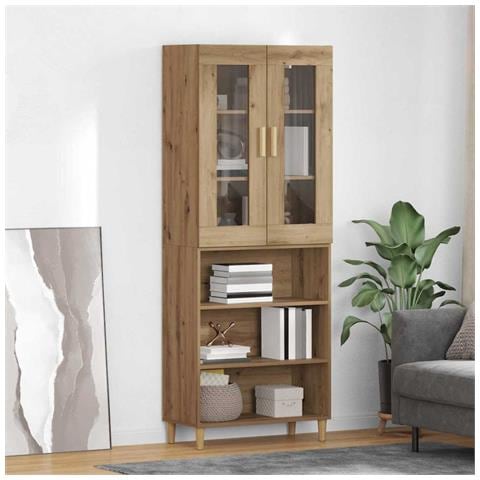 Credenza Rovere artigianale 69,5 x 34 x 180 cm - Foto 2