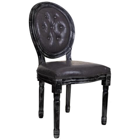 Sedia In Legno Imbottita Nera 48x46x48/96h - Foto 1