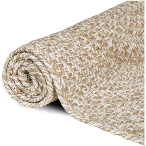 Tappeti per area Rettangolare Naturale e Bianco 80 x 250 cm - Foto 2