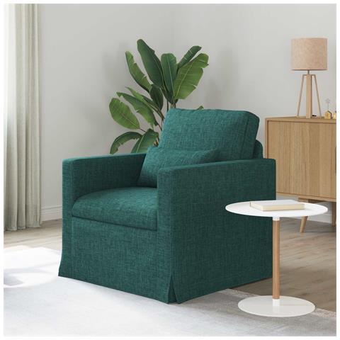 Divano Verde Scuro 78 x 78 x 80 cm Tessuto - Foto 2