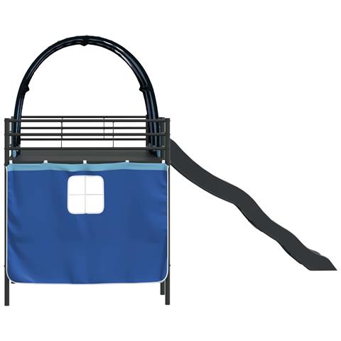 Struttura del letto loft per bambini Nero e Blu 99,5 x 200 cm - Foto 9
