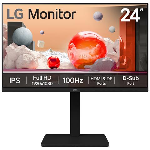 Monitor 23,8" Flat 24BA450-B Full HD Tempo di risposta 5 ms - Foto 1
