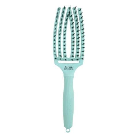 Spazzola Per Capelli Con Setole Di Cinghiale + Nylon Finger Combo Mint Medium - Foto 1