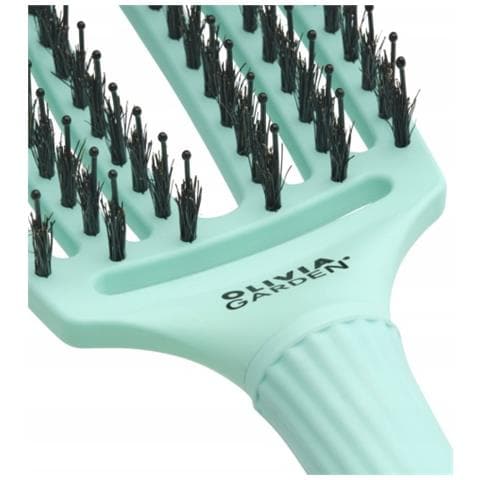 Spazzola Per Capelli Con Setole Di Cinghiale + Nylon Finger Combo Mint Medium - Foto 2