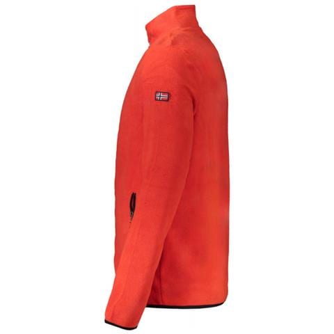 FELPA ROSSA DA UOMO CON ZIP NORVEGIA 1963 - Taglia: XL, Colore: Rosso - Foto 3