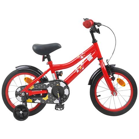 Bicicletta per Bambini 12 Pollici per bambini di 2-4 anni Rosso - Foto 1