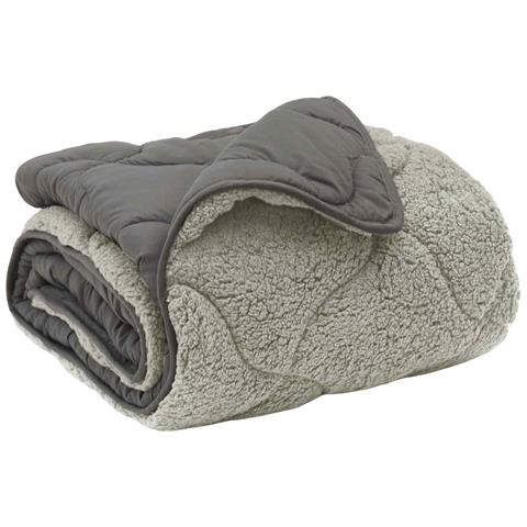 Duvet Estivo Trapuntato Grigio chiaro 220 x 260 cm - Foto 1