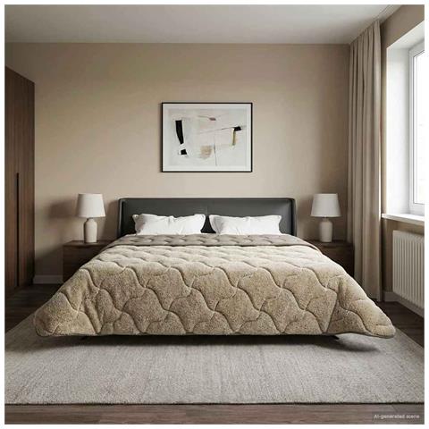 Duvet Estivo Trapuntato Grigio chiaro 220 x 260 cm - Foto 2