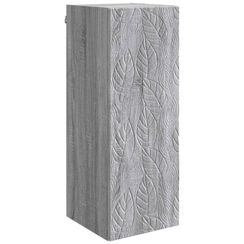 Mobiletto a muro Sonoma grigio 33 x 34,5 x 90 cm - Foto 1