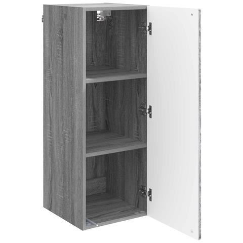 Mobiletto a muro Sonoma grigio 33 x 34,5 x 90 cm - Foto 2