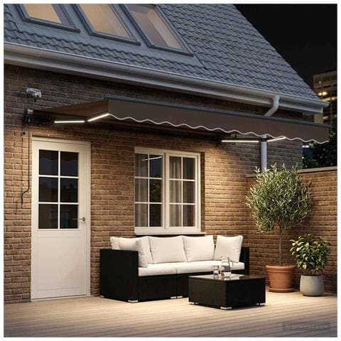 Tenda retrattile Tortora 500 × 300 cm Poliestere - Foto 2