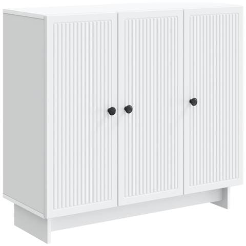Credenza Bianco 89 x 34,5 x 80 cm Legno ingegnerizzato - Foto 1