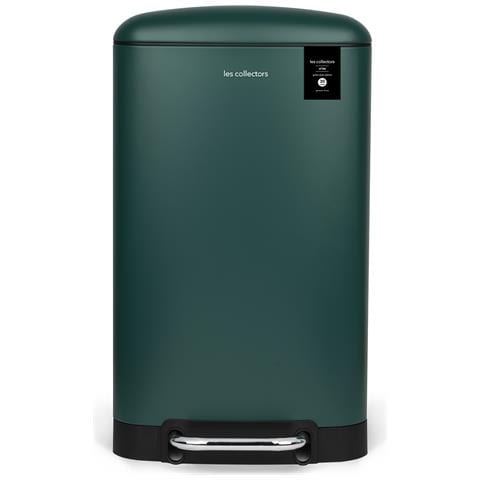 N° 701 Pattumiera, Acciaio inox, Capacità 30 L, Cestino interno estraibile,Resistente, Chiusura silenziosa,Verde anatra - Foto 1