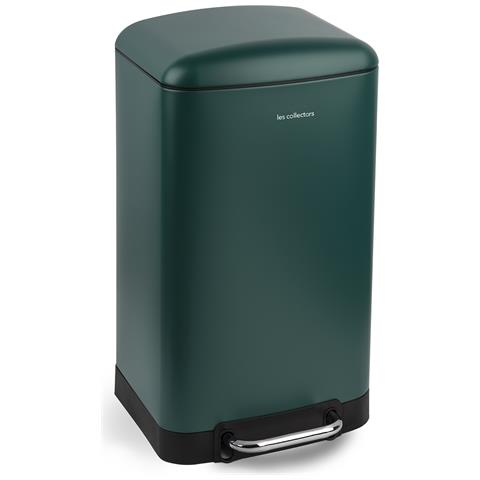 N° 701 Pattumiera, Acciaio inox, Capacità 30 L, Cestino interno estraibile,Resistente, Chiusura silenziosa,Verde anatra - Foto 5