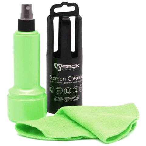 ICSB-CS5005GREE - Spray di Pulizia per Monitor LCD con Panno in Microfibra Verde - Foto 1