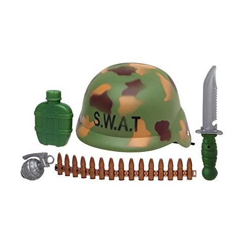 Kit militare Atosa: borraccia, casco, melograno, canna e coltello - Foto 2