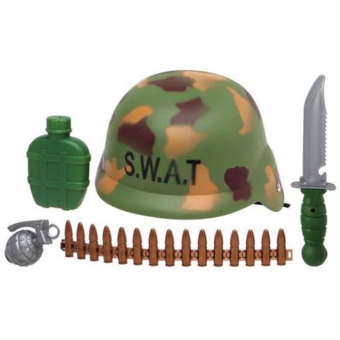Kit militare Atosa: borraccia, casco, melograno, canna e coltello - Foto 1