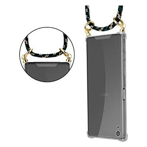 Catena Di Telefoni Cellulari Compatibile Con Sony Xperia Xa In Camouflage - Coperchio Protettivo In Silicone Con Anelli D'oro, Cinturino In Corda E Custodia Staccabile - Foto 2