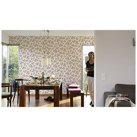 Carta Da Parati Michalsky Living Metropolis Chelsea 10,05? x 0,53? m Beige Marrone Crema 303951, Beige, 961326 - Foto 2