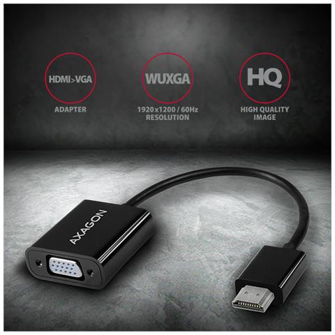 Rvh-vgn Cavo E Adattatore Video 0,17 M Hdmi Tipo A [ standard] Vga [ d-sub] Nero (Hdmi. Vga Reduction / Adapter. Fullhd)  - Foto 2
