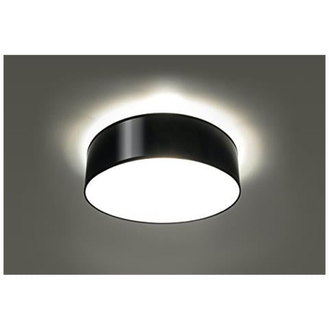 Novità! Plafoniera Nera Per Cucina E Camera - Pvc - Arena 35 Sl. 0121 Lampada Da Soffitto Rotonda, Stile Moderno, A 2 Luci Led E-27 *** Lampade - I Prezzi Più Bassi Su Amazon! - Foto 2