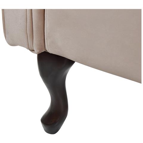 Chaise Longue Per Lato Destro In Velluto Beige Lattes - Foto 15