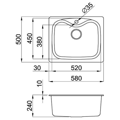 LAV. FOX 200 58x50 1V BIANCO ANTICO 62 - Foto 2