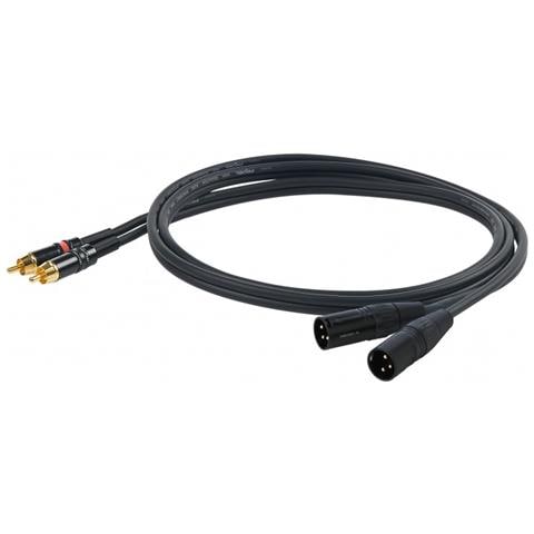 CHLP330LU3 3m 2 x RCA 2 x XLR (3-pin) Nero cavo audio - Foto 1