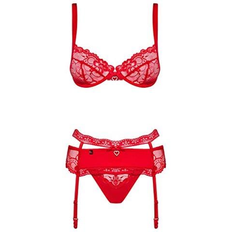 Heartina Lingerie set Rosso Elastan, Poliammide - Foto 1